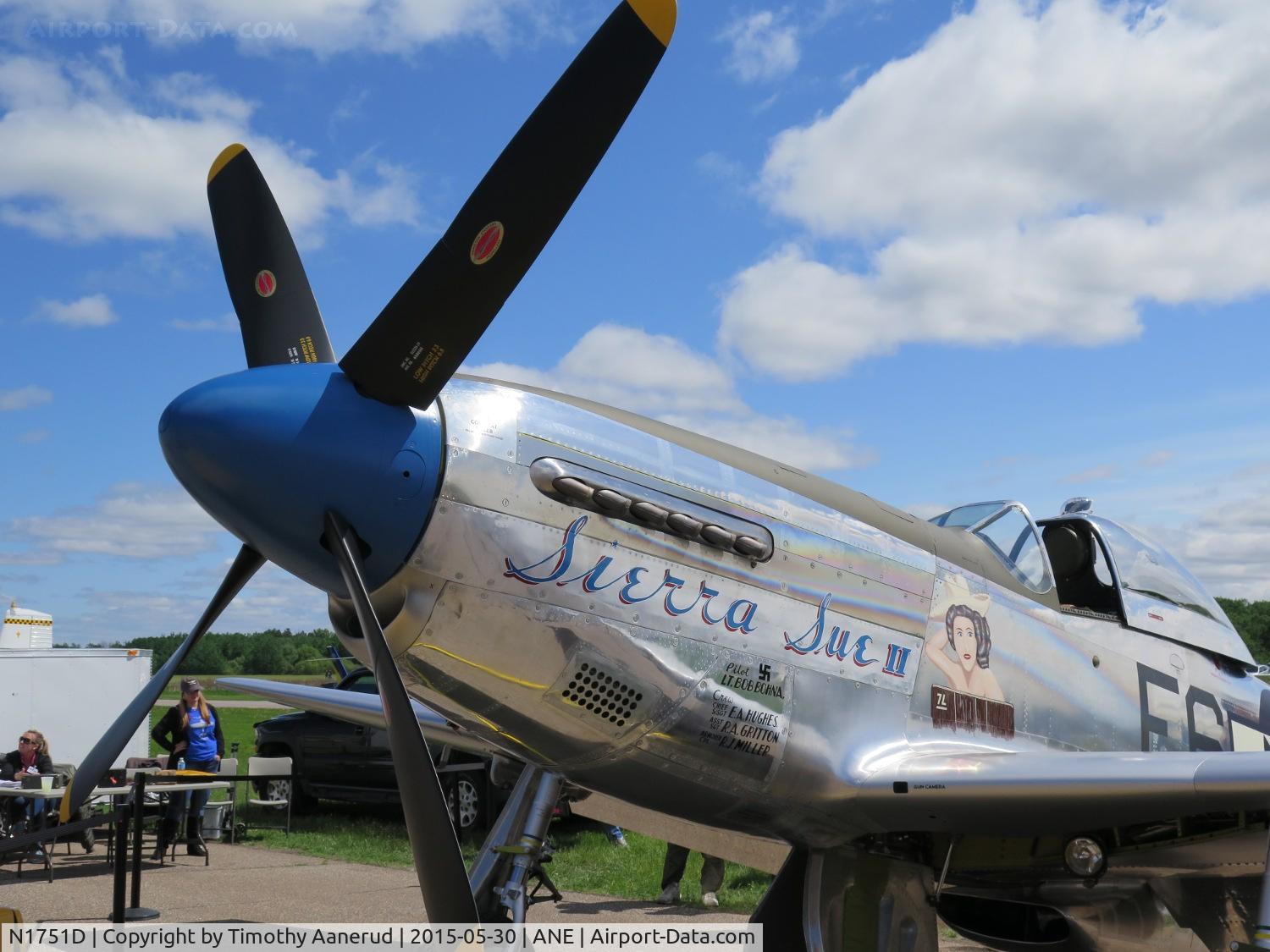 N1751D, 1944 North American P-51D Mustang C/N 122-31401 (44-63675), N1751D (Sierra Sue II), 1944 North American P-51D Mustang, c/n: 44-63675