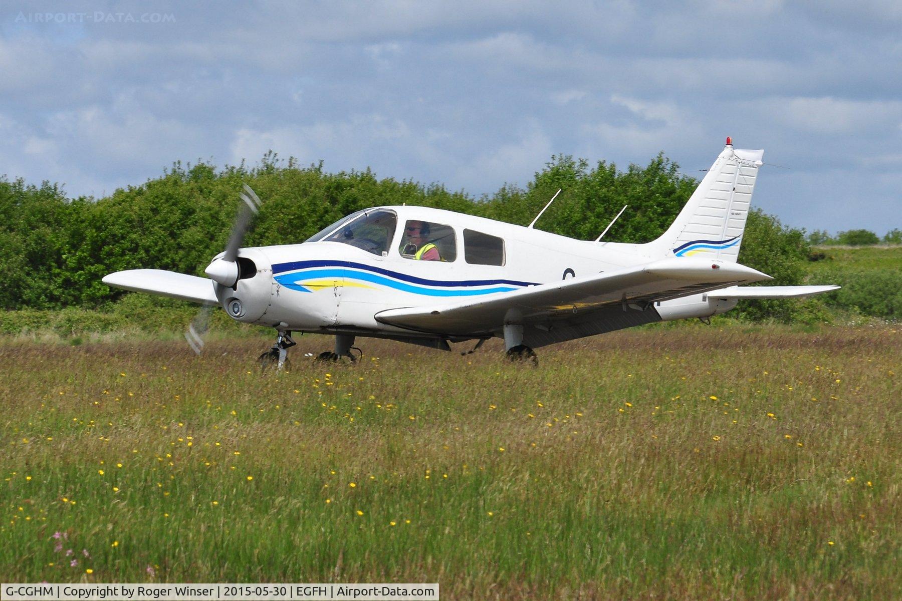G-CGHM, 1974 Piper PA-28-140 Cherokee Cruiser C/N 28-7425143, Visiting Cherokee. Previously registered PH-NSM.