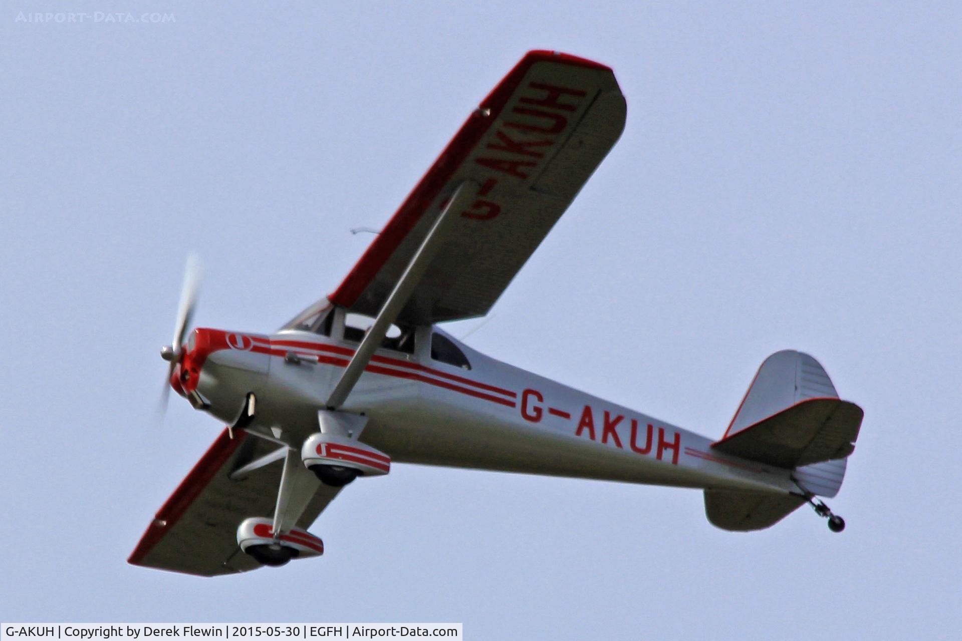 G-AKUH, 1946 Luscombe 8E Silvaire C/N 4644, Silvaire Deluxe, Wellesbourne Mountford based, previously NC1917k, N1917K, G-AKUH, G-GIST, seen departing runway 22 en-route RTB.