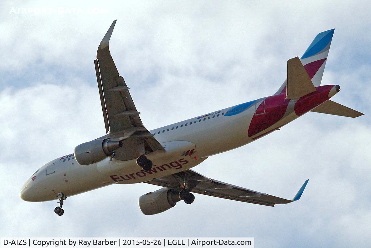 D-AIZS, 2013 Airbus A320-214 C/N 5557, Airbus A320-214(SL) [5557] (Eurowings) Home~G 26/05/2015. On approach 27R