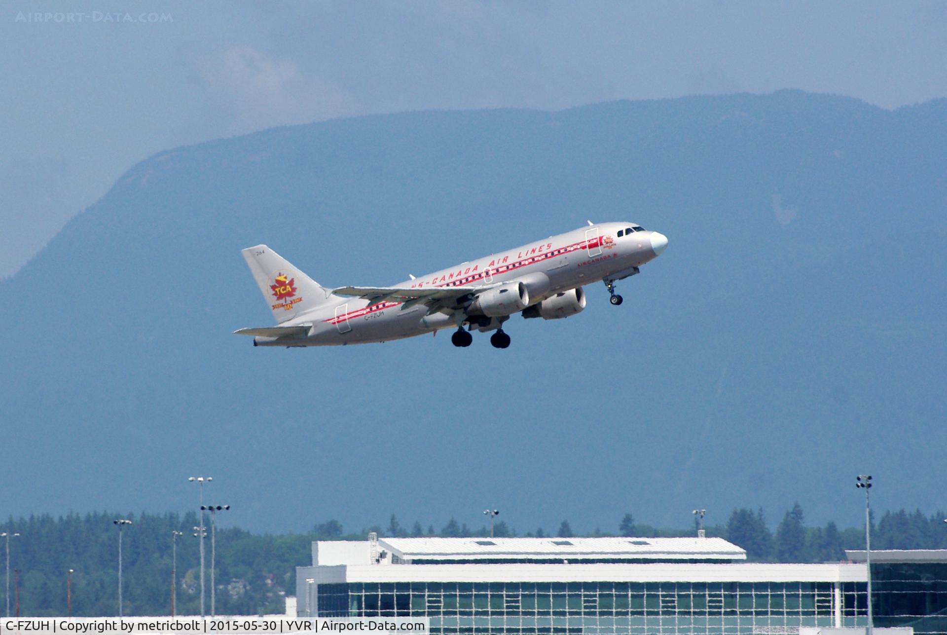 C-FZUH, 1997 Airbus A319-114 C/N 711,  to YEG
