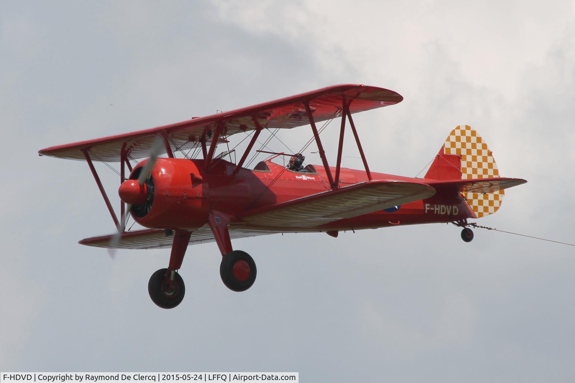 F-HDVD, 1940 Boeing A75N1 (PT-17) C/N 75-940, At La Ferté-Alais 2015.