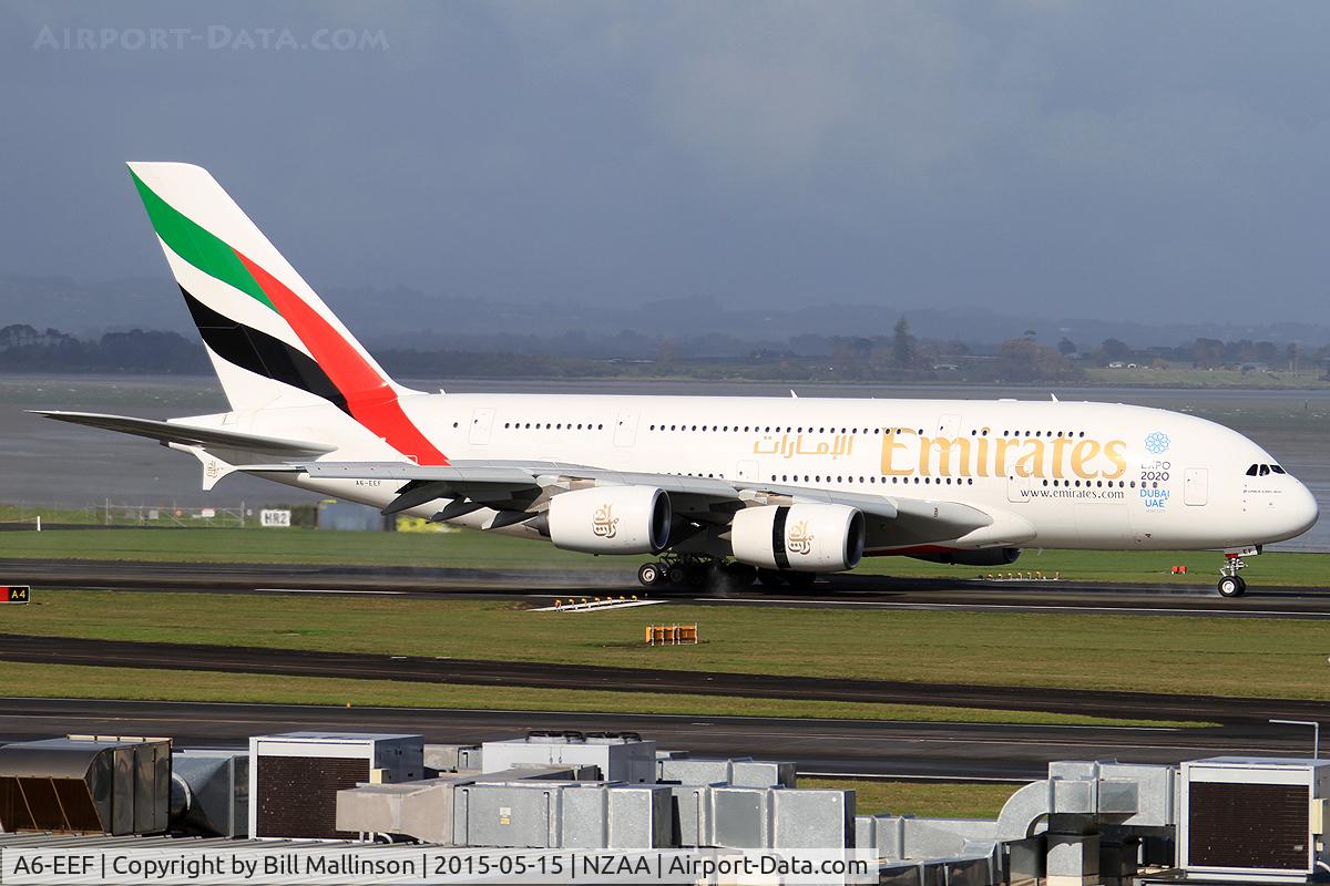 A6-EEF, 2012 Airbus A380-861 C/N 113, in from MEL
