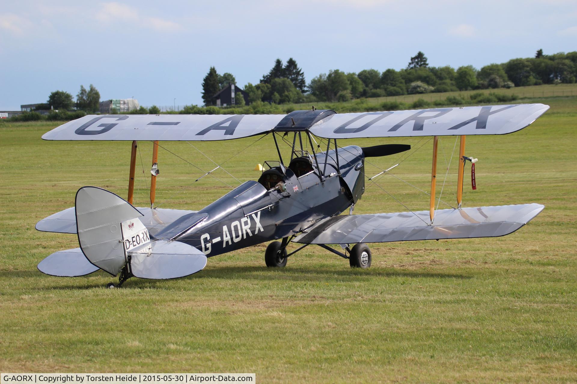 G-AORX, 1943 De Havilland DH-82A Tiger Moth II C/N 83866, Seen at 