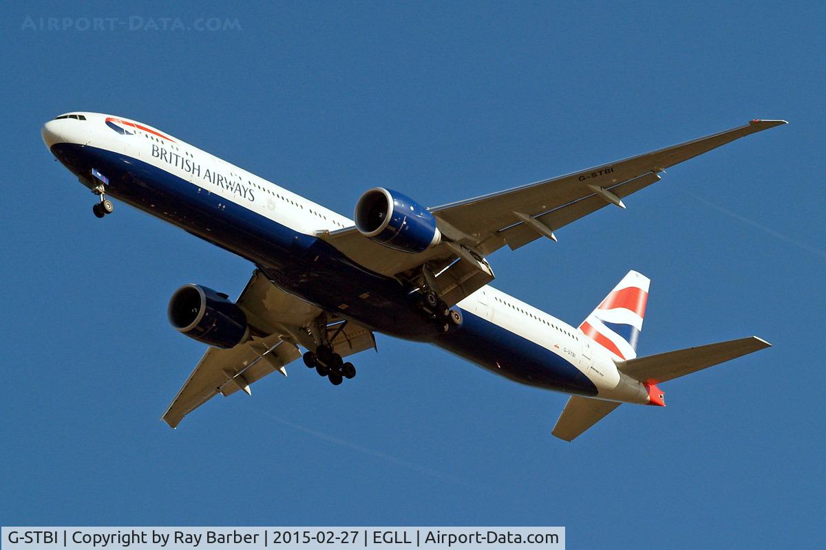 G-STBI, 2013 Boeing 777-336/ER C/N 43702, Boeing 777-336ER [43702] (British Airways) Home~G 27/02/2015. On approach 27R