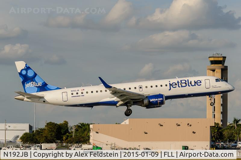 N192JB, 2005 Embraer 190AR (ERJ-190-100IGW) C/N 19000014, Ft. Lauderdale