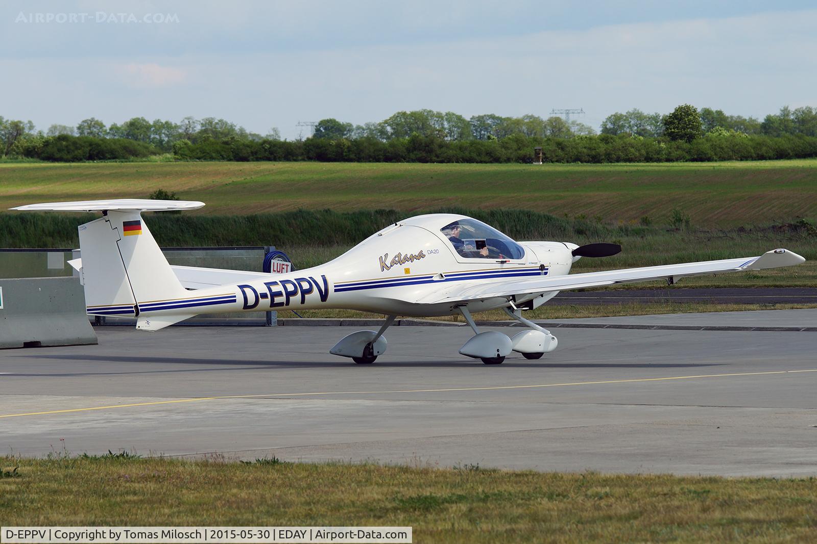 D-EPPV, Diamond DA-20 Katana C/N 10138, Airport Strausberg near Berlin/Germany