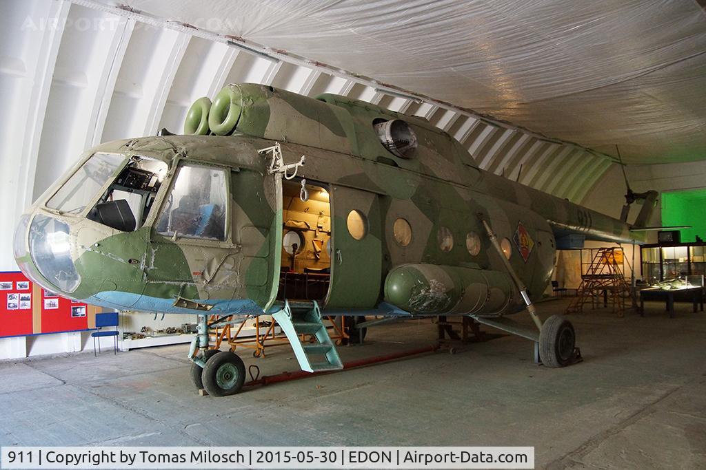 911, 1974 Mil Mi-8T Hip C/N 10527, Now on display at airport Neuhardenberg (EDON)