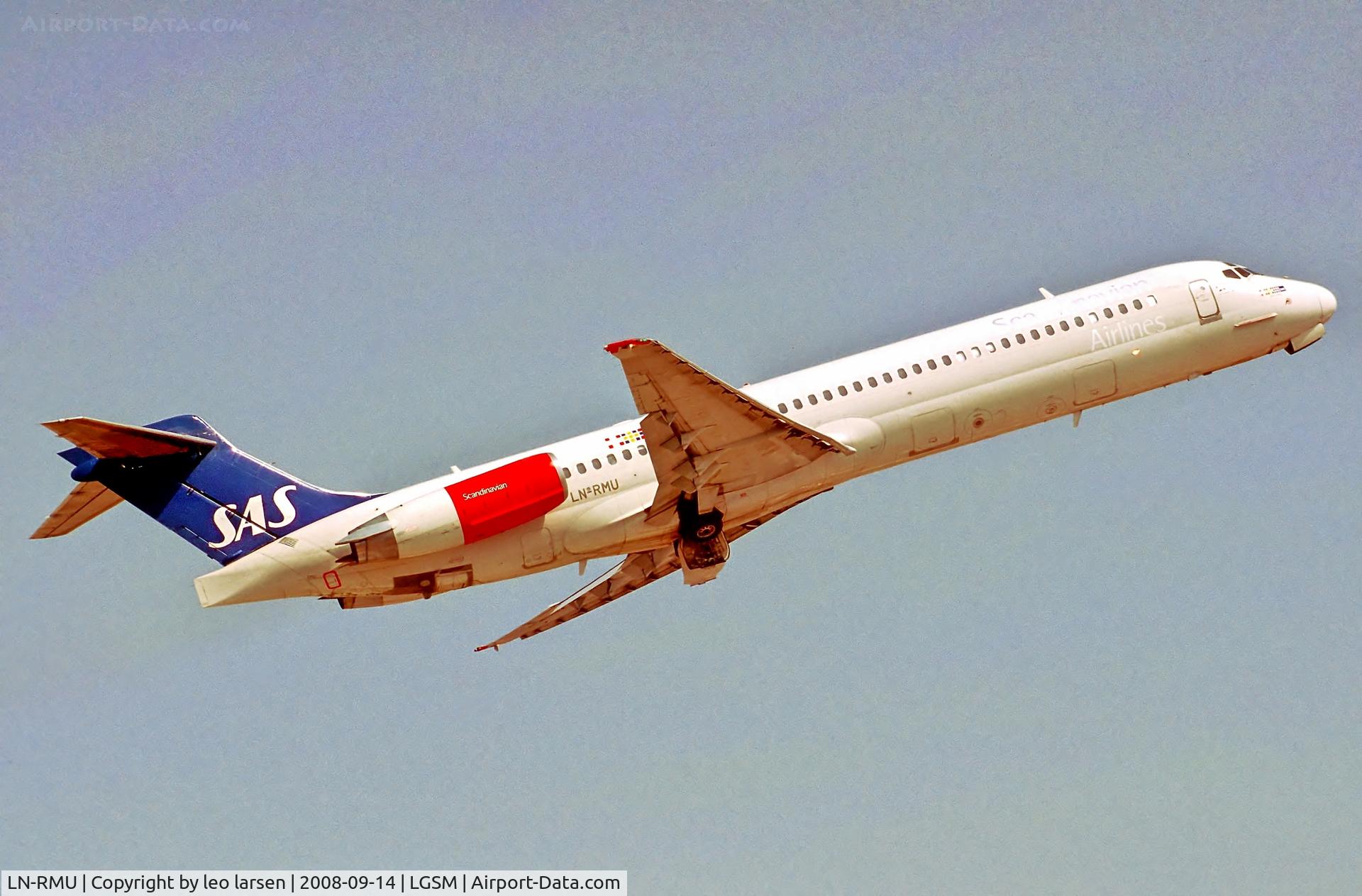 LN-RMU, 1992 McDonnell Douglas MD-87 (DC-9-87) C/N 53340, Samos Greece 14.9.08