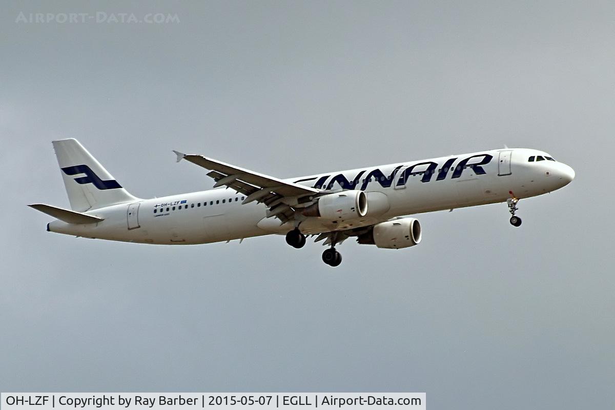 OH-LZF, 2004 Airbus A321-211 C/N 2208, Airbus A321-211 [1478] (Finnair) Home~G 07/05/2015. On approach 27L.