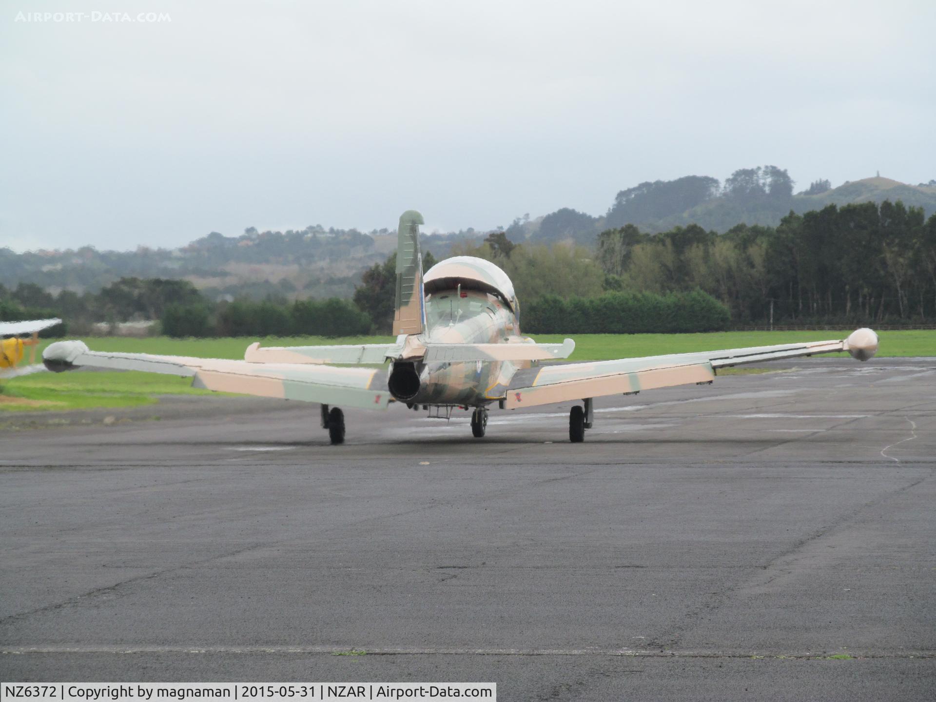 NZ6372, 1973 BAC 167 Strikemaster Mk.88 C/N 342, ZK-BAC on way out to depart