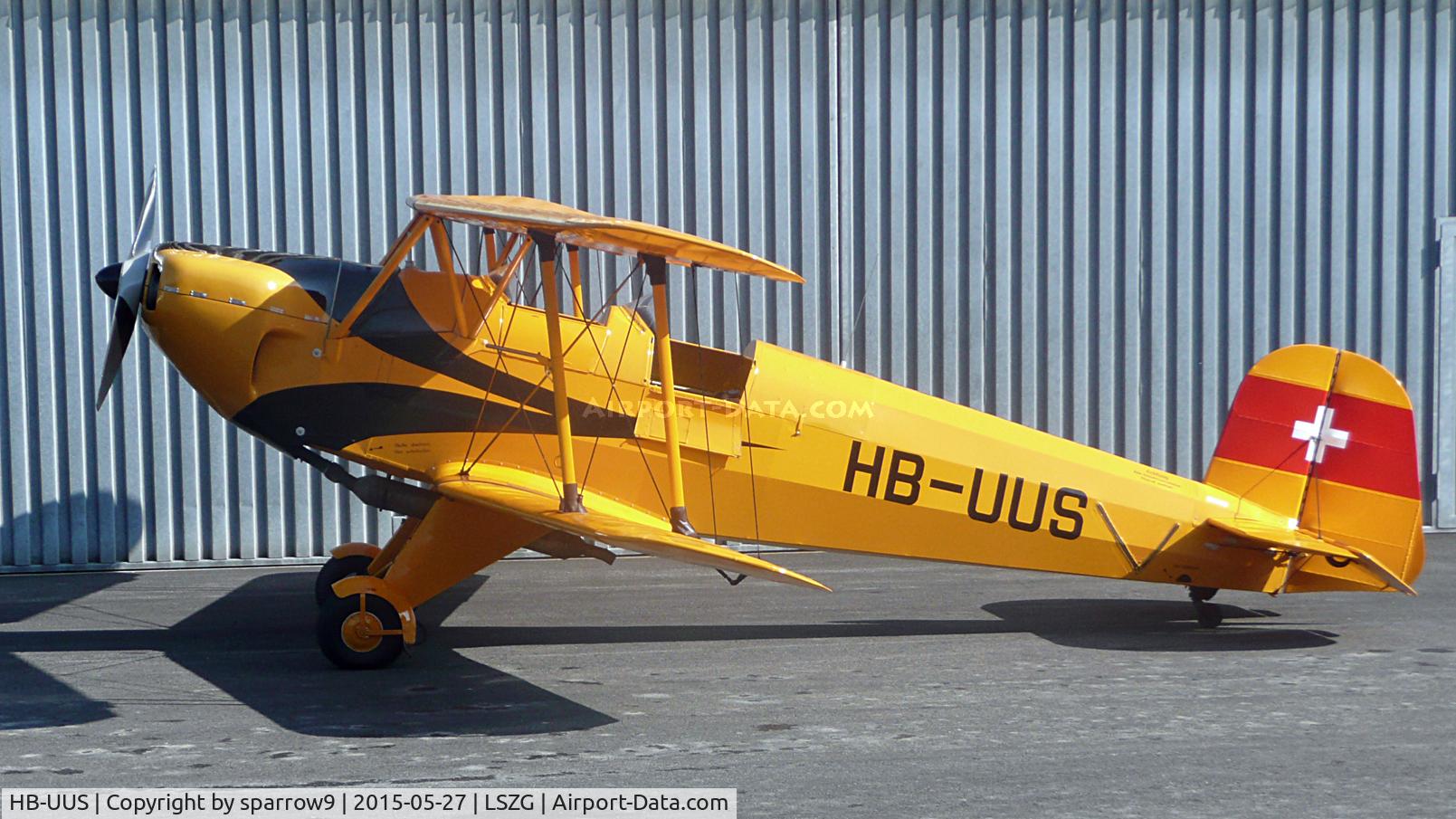 HB-UUS, 1939 Doflug Bu-131B Jungmann C/N 79, back from an afternoon sortie