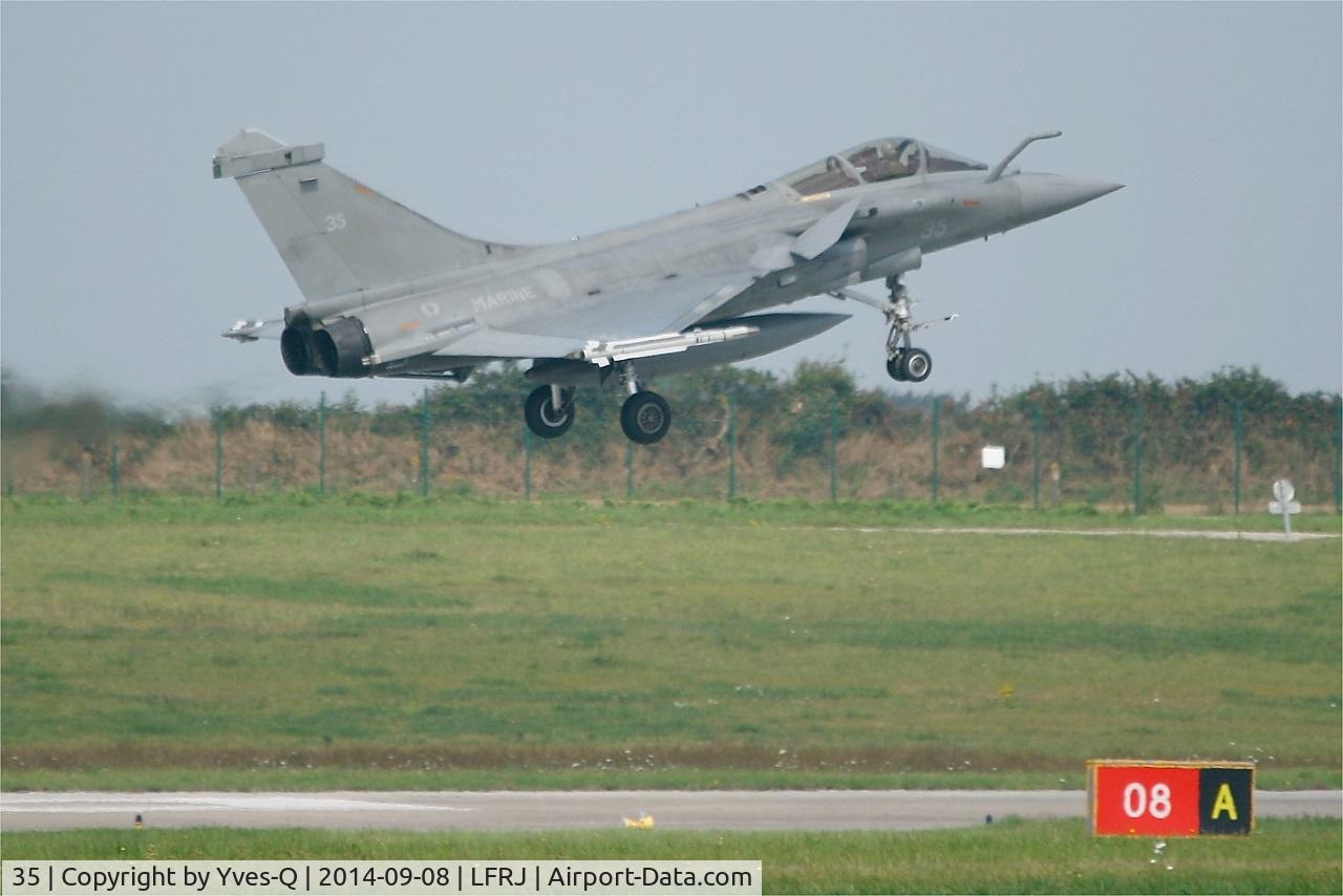 35, 2012 Dassault Rafale M C/N 35, French Naval Aviation Dassault Rafale M, On final rwy 08, Landivisiau Naval Air Base (LFRJ)