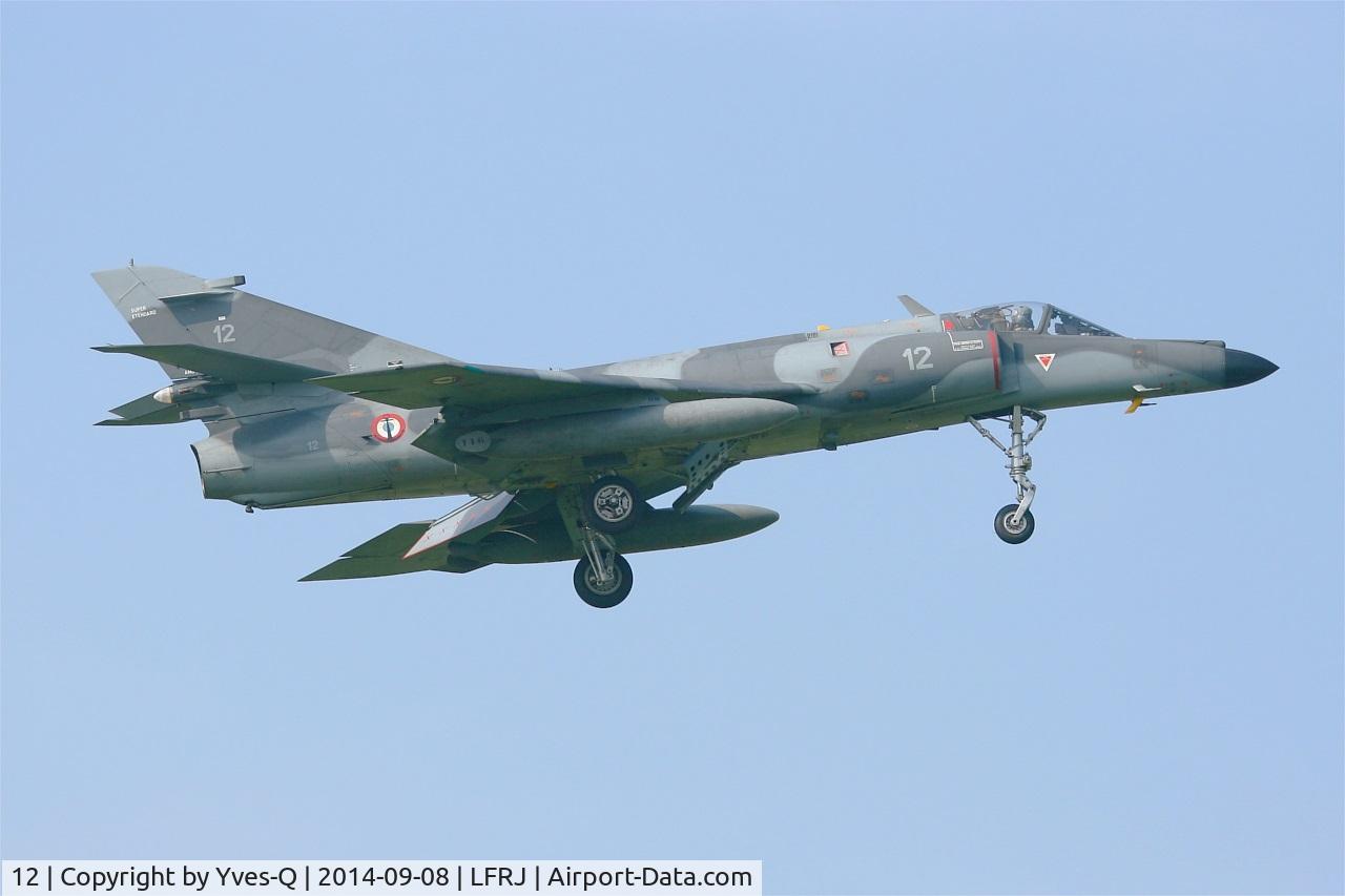 12, 1979 Dassault Super Etendard C/N 12, Dassault Super Etendard M, Short approach rwy 08, Landivisiau Naval Air Base (LFRJ)