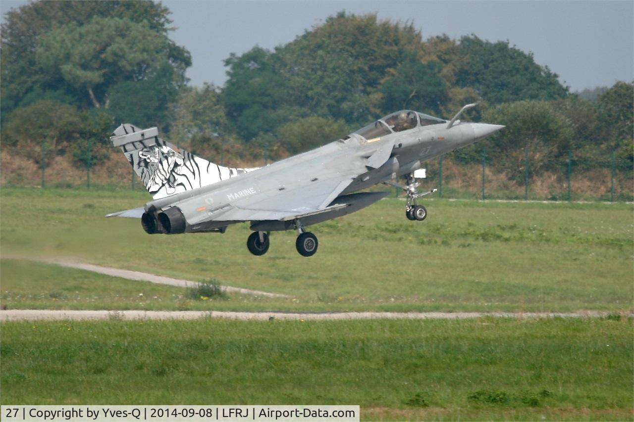 27, 2011 Dassault Rafale M C/N 27, French Naval Aviation Dassault Rafale M, On final rwy 08, Landivisiau Naval Air Base (LFRJ)