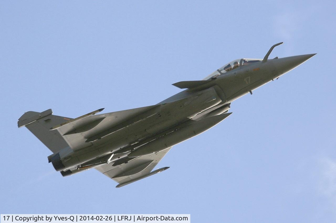 17, Dassault Rafale M C/N 17, French Naval Aviation Dassault Rafale M, Take off rwy 26, Landivisiau Naval Air Base (LFRJ)