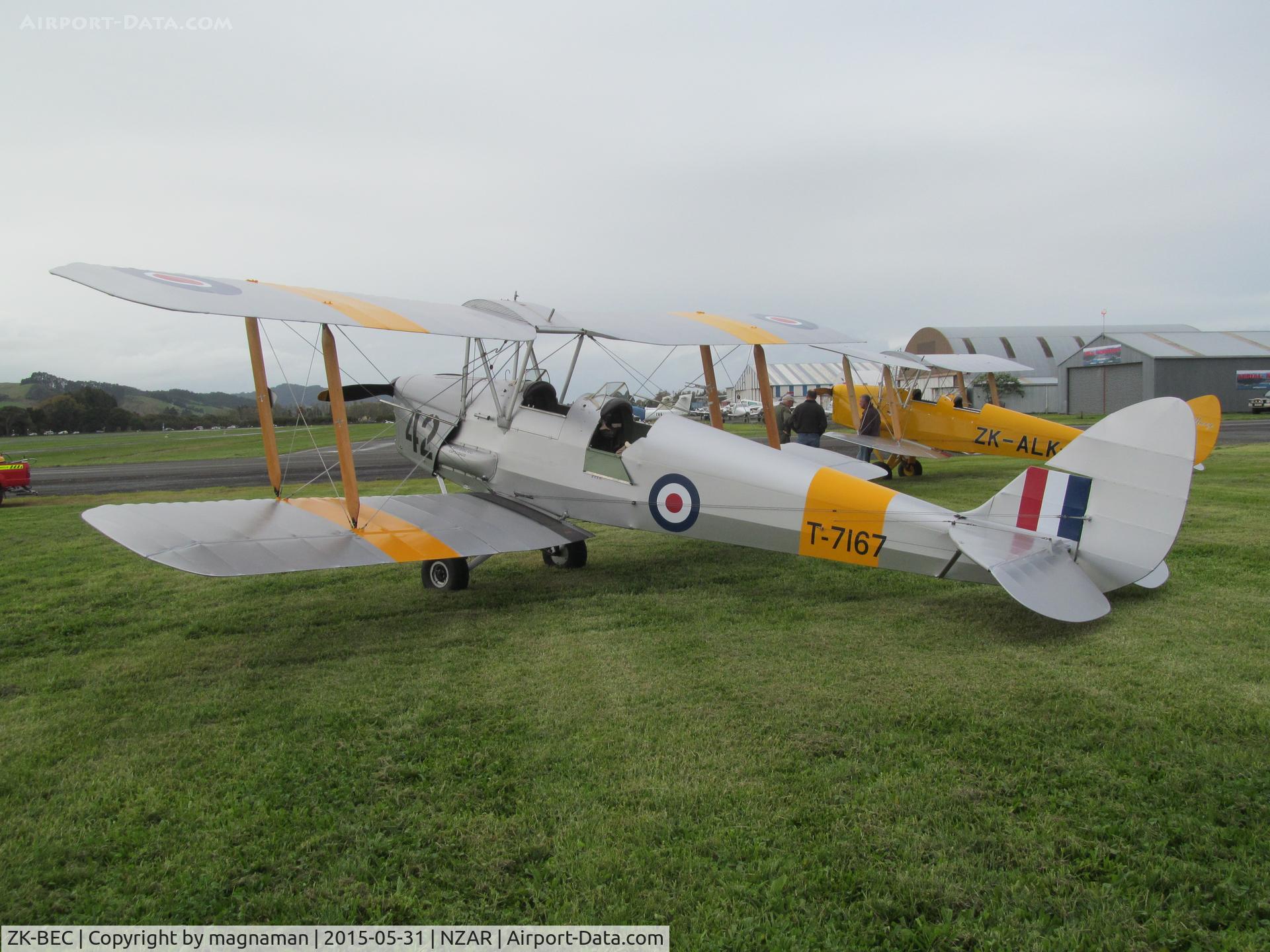 ZK-BEC, De Havilland DH-82A Tiger Moth II C/N 83626, At Ardmore open day