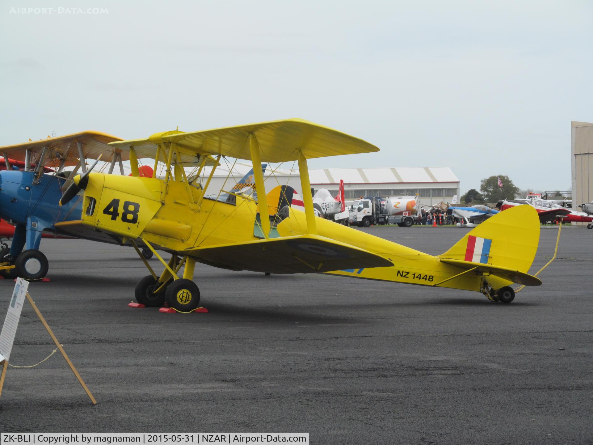 ZK-BLI, De Havilland New Zealand DH-82A Tiger Moth C/N DHNZ128, at Ardmore open day