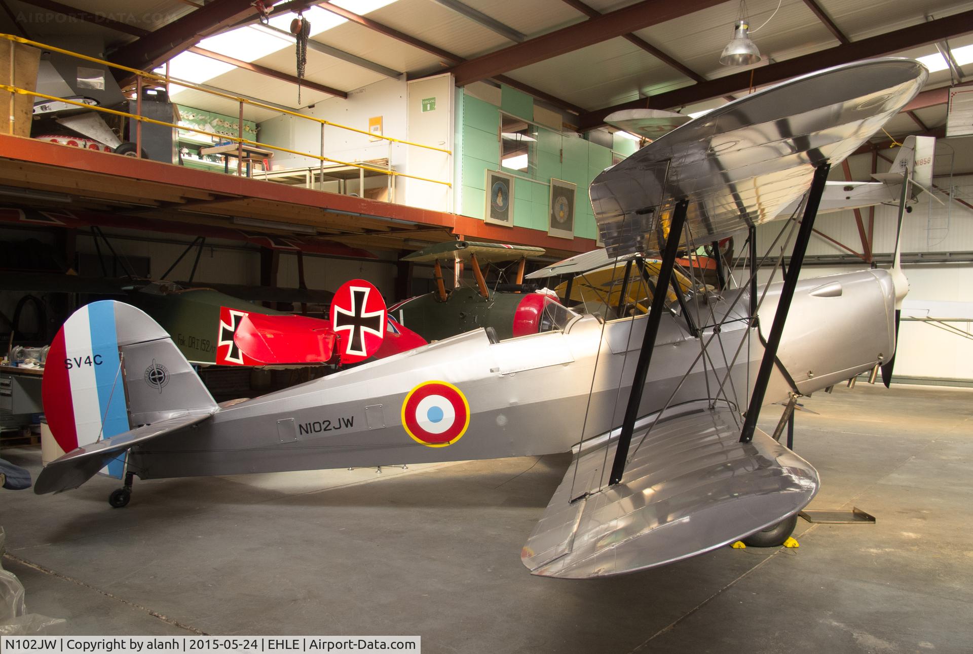 N102JW, 1947 Stampe-Vertongen SV-4C Replica C/N T67283, In the Foundation 'Early Birds' hangar at Lelystad