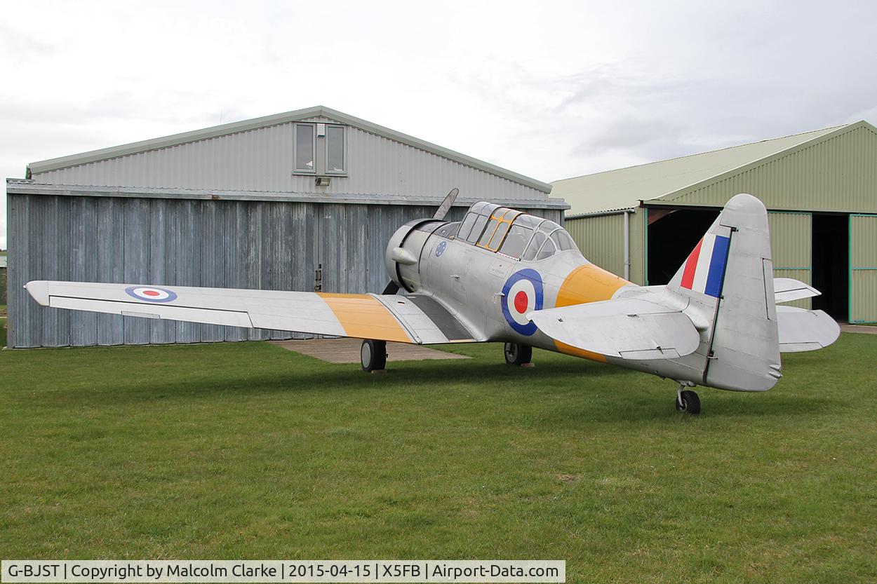 G-BJST, 1953 Canadian Car & Foundry T-6H Harvard Mk.4M C/N 14A-2429, Canadian Car & Foundry T-6H Harvard 4M, Fishburn Airfield UK, April 15 2015.