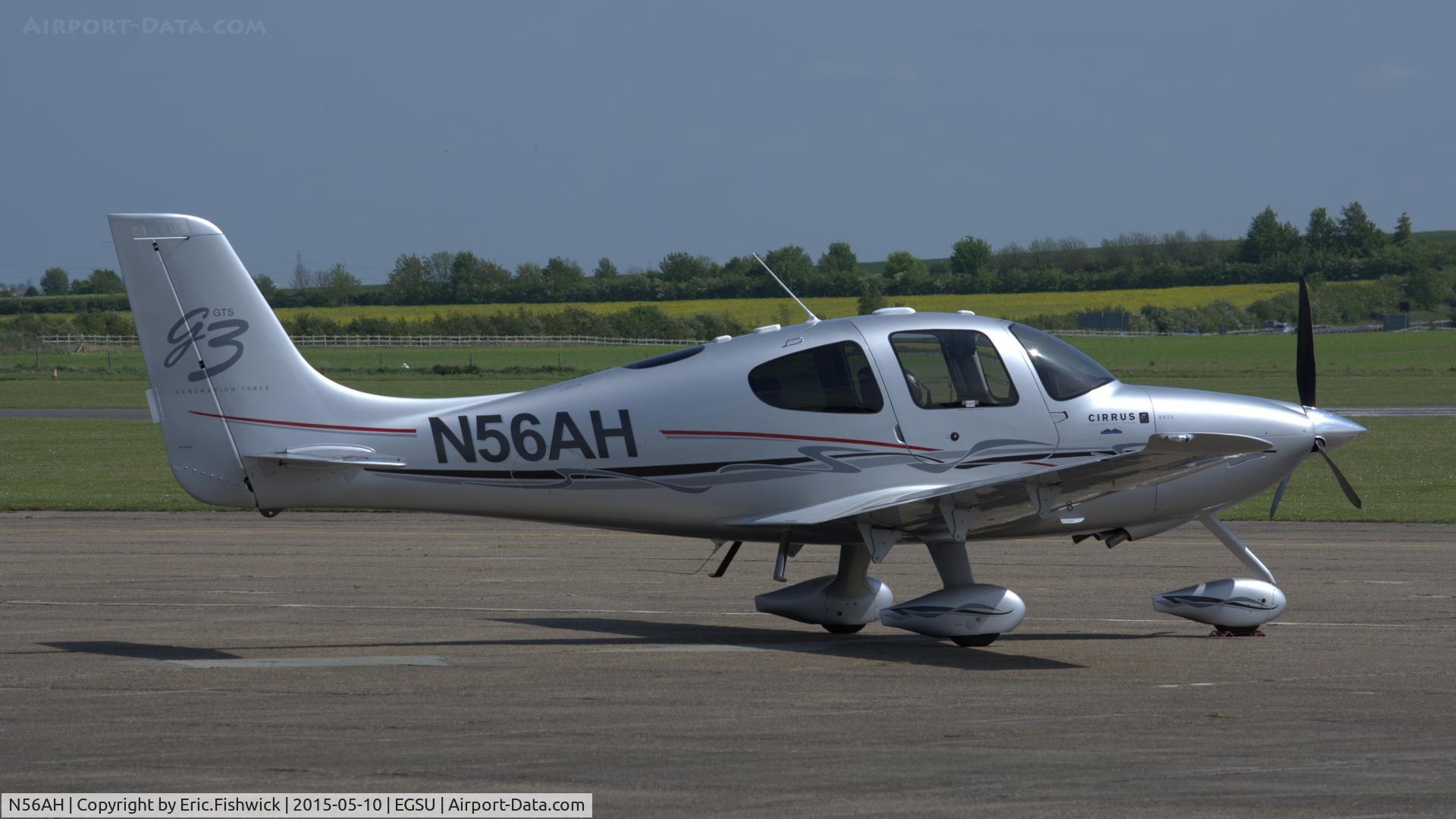 N56AH, 2007 Cirrus SR22 G3 GTS C/N 2781, 2. N56AH visiting Duxford Airfield.