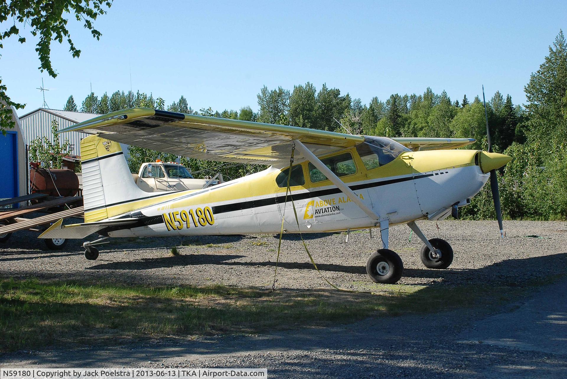 N59180, Cessna 180B C/N 50582, C.180B of Above Alaska Aviation, Talkeetna