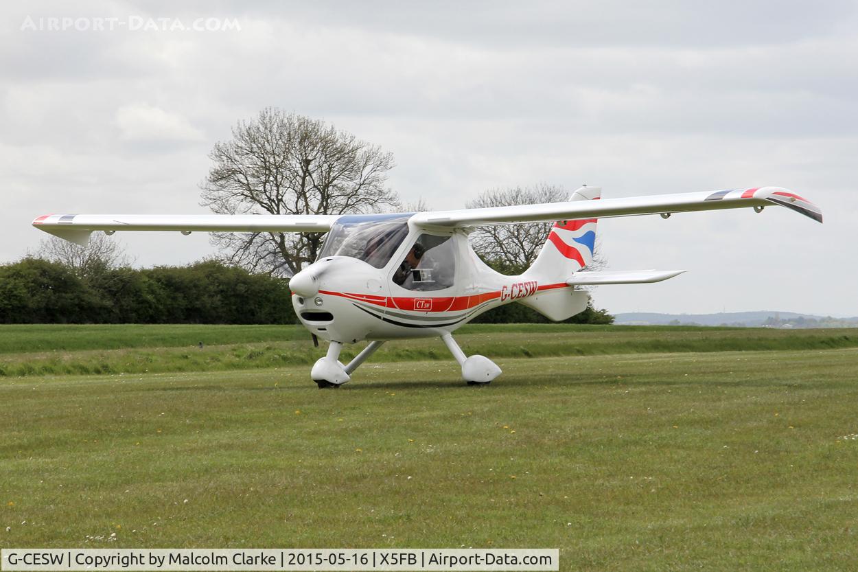 G-CESW, 2007 Flight Design CTSW C/N 8296, Flight Design CTSW at the opening of Fishburn Airfield's new clubhouse, May 16th 2015.