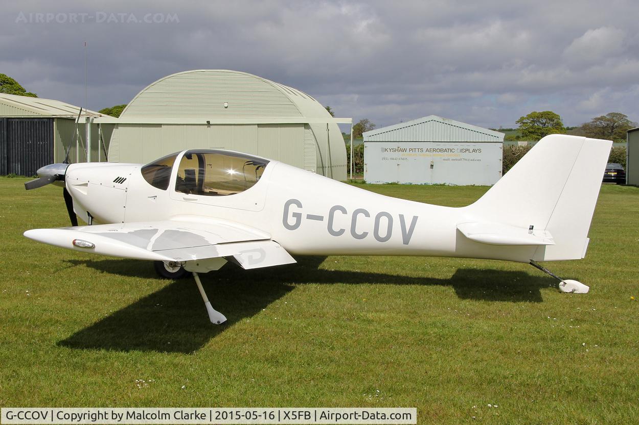 G-CCOV, 2004 Europa XS Monowheel C/N PFA 247-13998, Europa XS at the opening of Fishburn Airfield's new clubhouse, May 16th 2015.