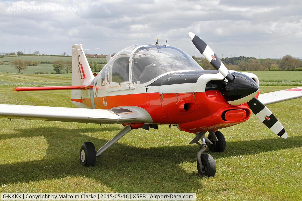 G-KKKK, 1973 Scottish Aviation Bulldog T.1 C/N BH120/199, Scottish Aviation Bulldog T.1 at the opening of Fishburn Airfield's new clubhouse, May 16th 2015.