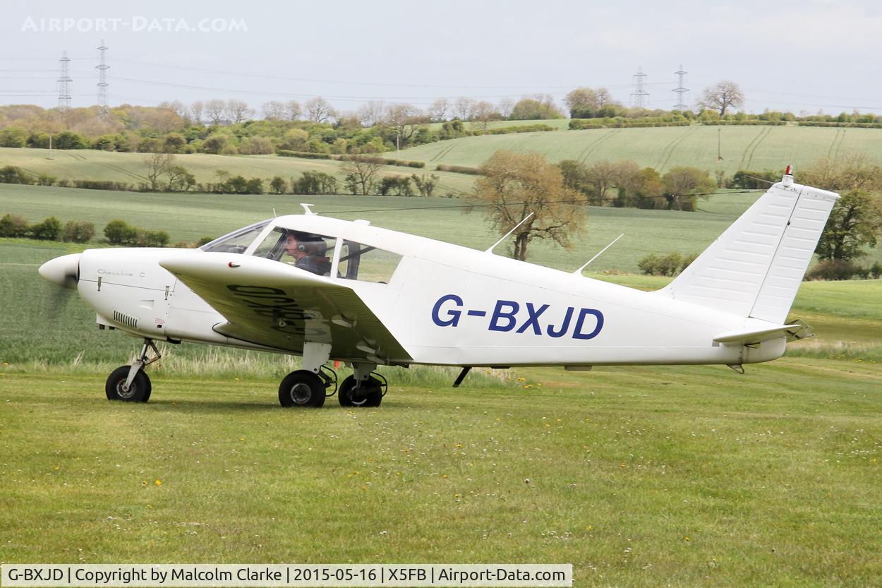 G-BXJD, 1967 Piper PA-28-180 Cherokee C/N 28-4215, Piper PA-28-180 Cherokee at the opening of Fishburn Airfield's new clubhouse, May 16th 2015.