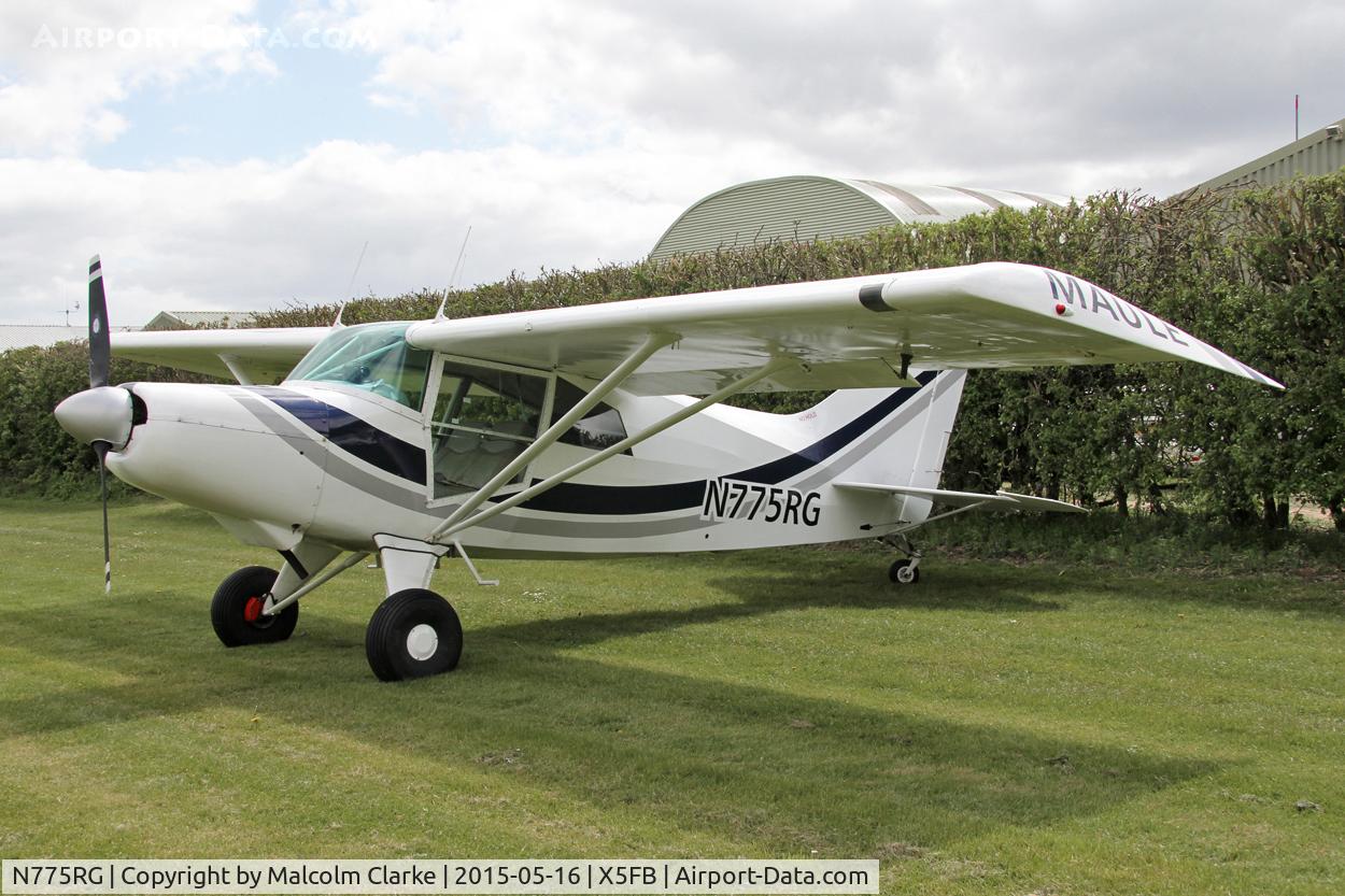 N775RG, Maule M-5-210C Strata Rocket C/N 6048C, Maule M-5-210C Strata Rocket at the opening of Fishburn Airfield's new clubhouse, May 16th 2015.