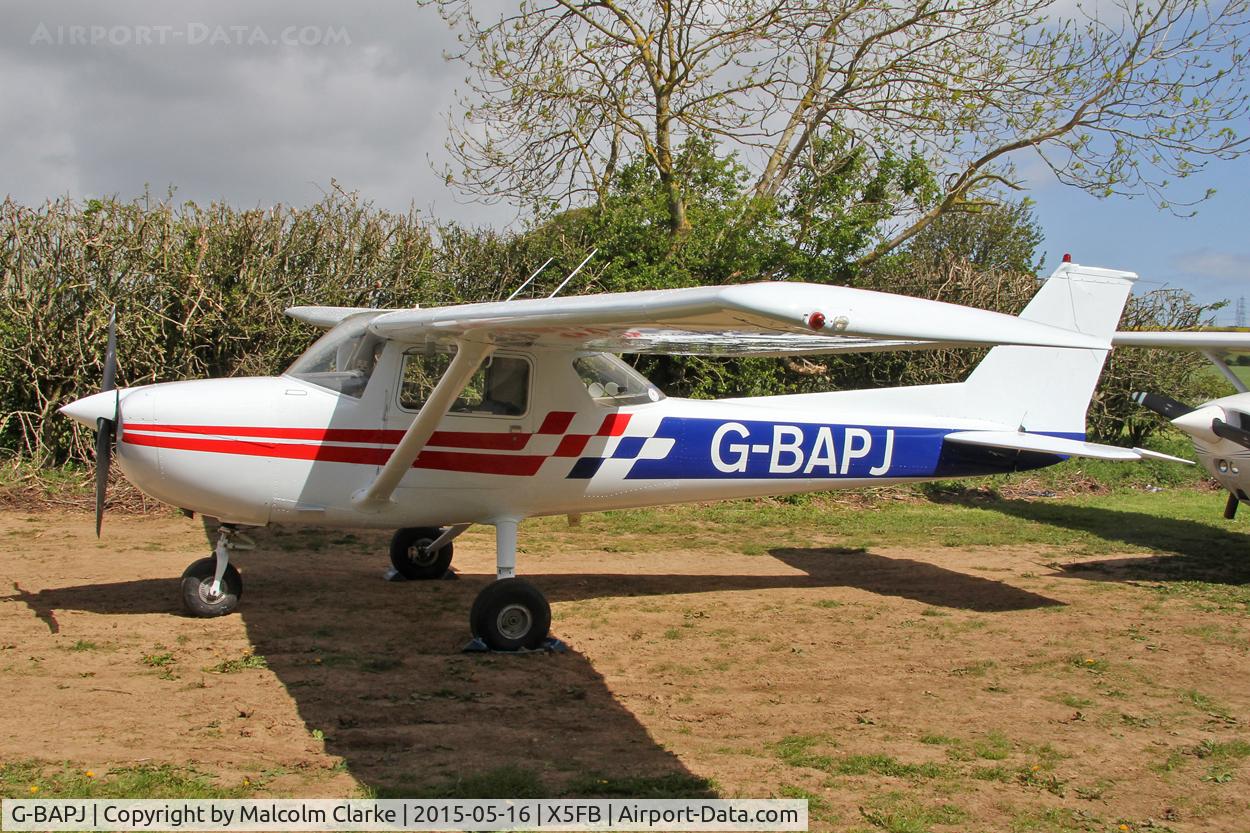 G-BAPJ, 1972 Reims FRA150L Aerobat C/N 0196, Reims FRA150L Aerobat at the opening of Fishburn Airfield's new clubhouse, May 16th 2015.