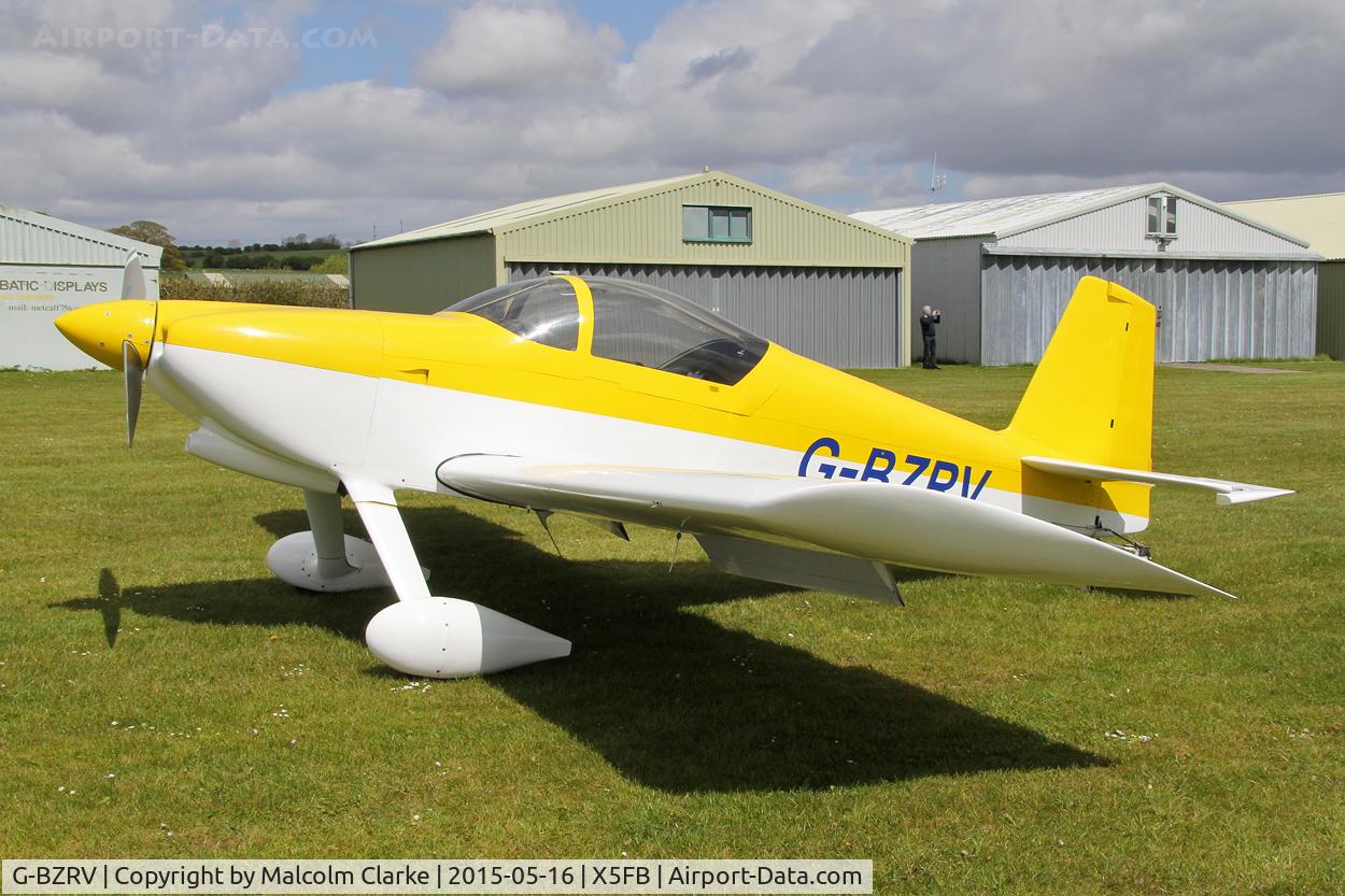 G-BZRV, 2002 Vans RV-6 C/N PFA 181A-13573, Vans RV-6 at the opening of Fishburn Airfield's new clubhouse, May 16th 2015.