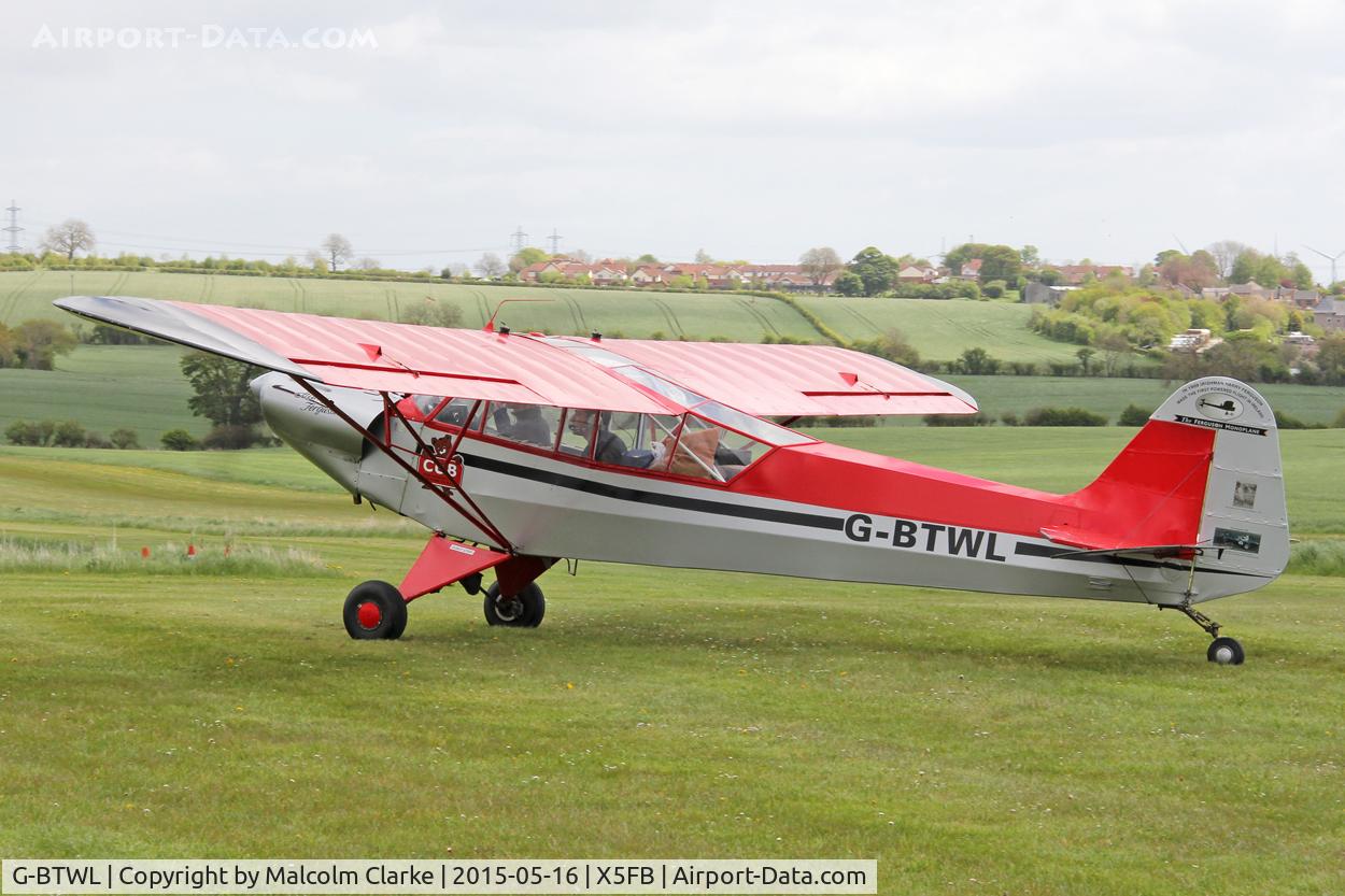 G-BTWL, 1992 Wag-Aero Sport Trainer C/N PFA 108-10893, Wag-Aero Sport Trainer at the opening of Fishburn Airfield's new clubhouse, May 16th 2015.