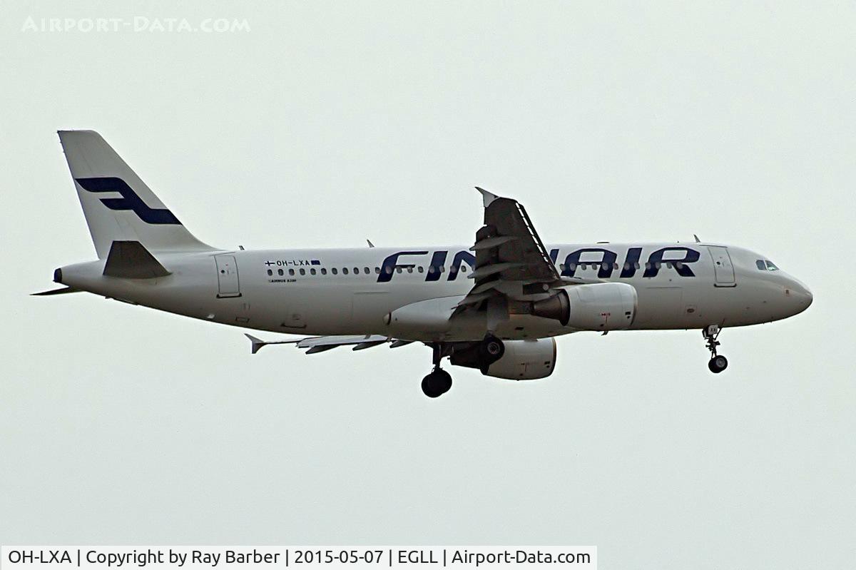 OH-LXA, 2001 Airbus A320-214 C/N 1405, Airbus A320-214 [1405] (Finnair) Home~G 07/05/2015. On approach 27L.