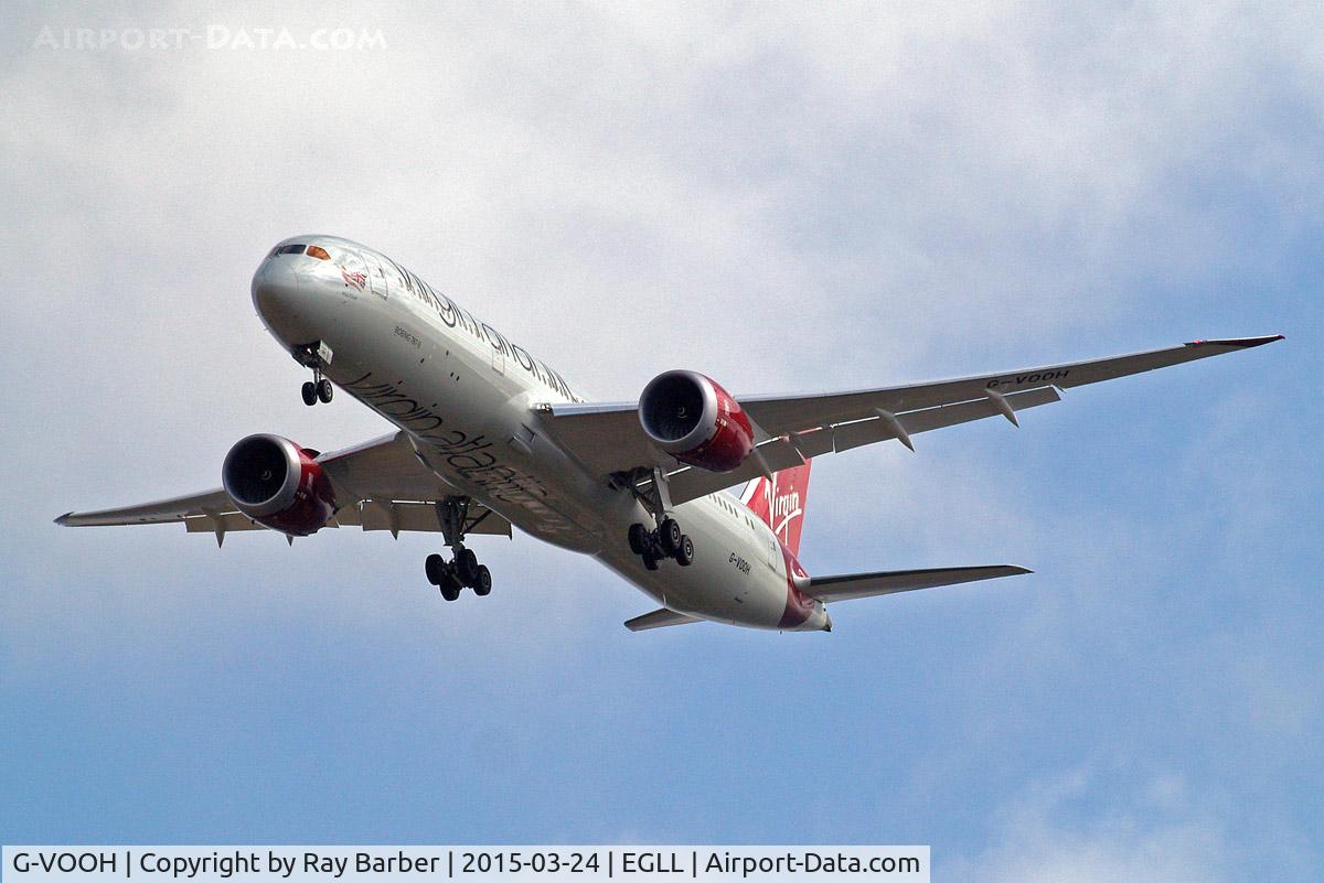 G-VOOH, 2015 Boeing 787-9 Dreamliner Dreamliner C/N 37968, Boeing 787-9 Dreamliner [37968] (Virgin Atlantic) Home~G 24/03/2015. On approach 27R.