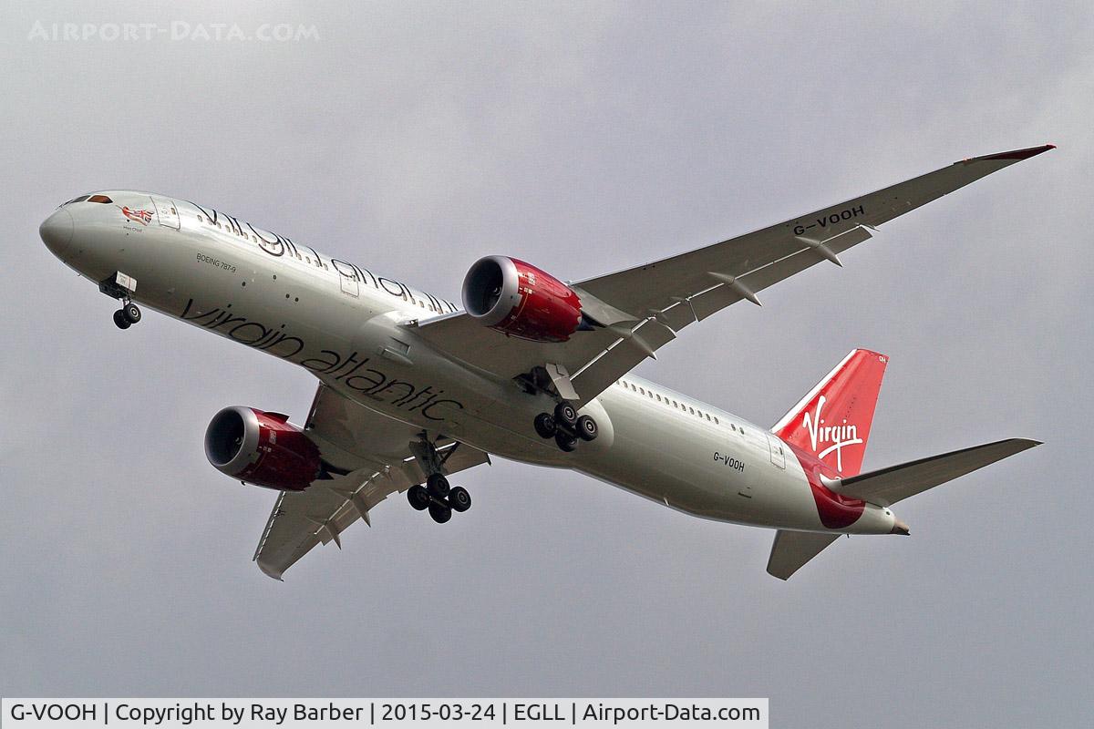 G-VOOH, 2015 Boeing 787-9 Dreamliner Dreamliner C/N 37968, Boeing 787-9 Dreamliner [37968] (Virgin Atlantic) Home~G 24/03/2015 On approach 27R.