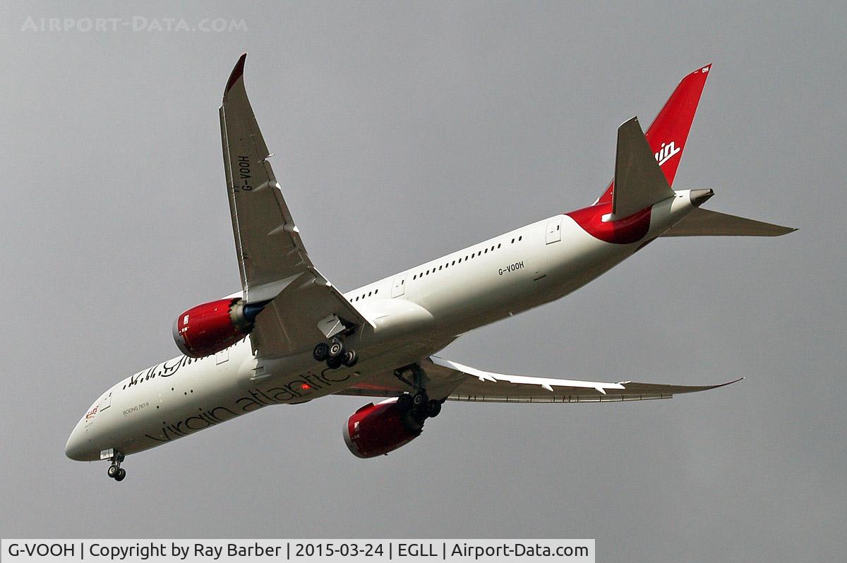 G-VOOH, 2015 Boeing 787-9 Dreamliner Dreamliner C/N 37968, Boeing 787-9 Dreamliner [37968] (Virgin Atlantic) Home~G 24/03/2015 On approach 27R.