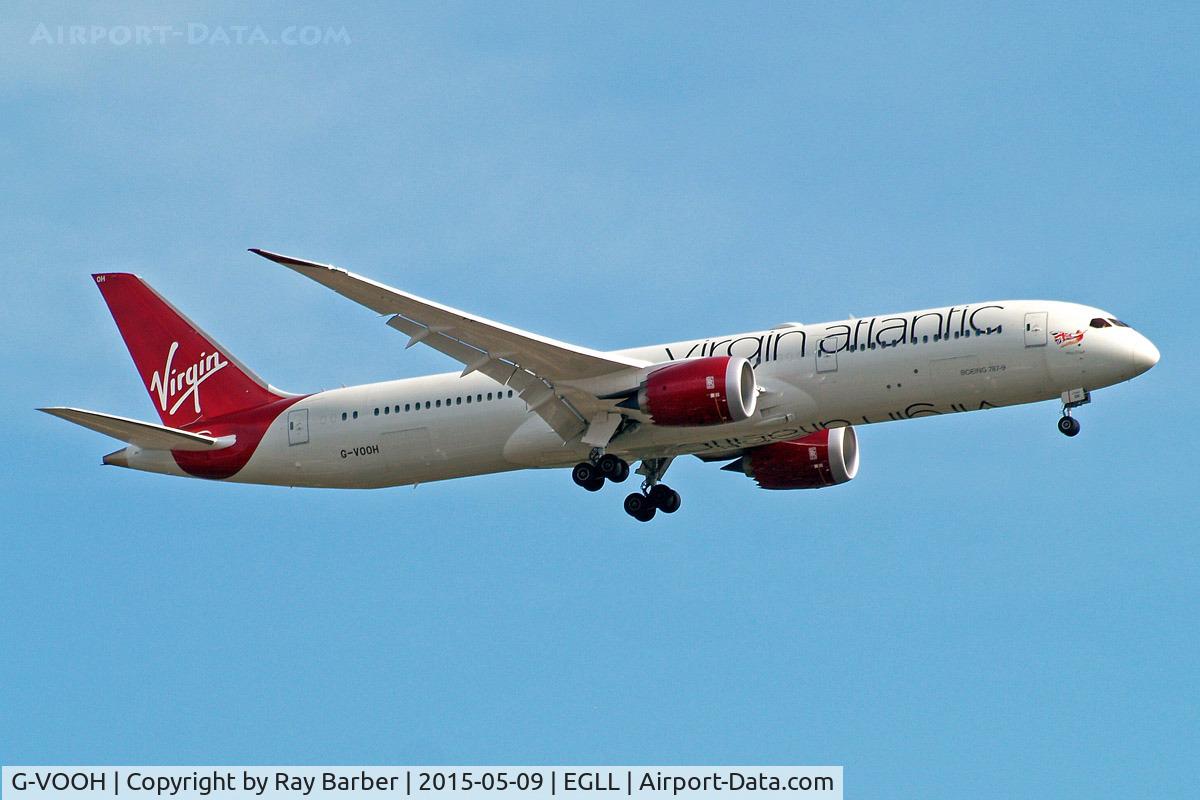 G-VOOH, 2015 Boeing 787-9 Dreamliner Dreamliner C/N 37968, Boeing 787-9 Dreamliner [37968] (Virgin Atlantic) Home~G 09/05/2015. On approach 27L.