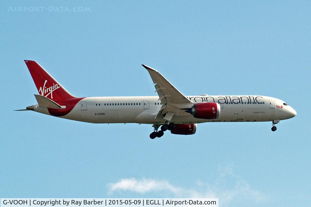 G-VOOH, 2015 Boeing 787-9 Dreamliner Dreamliner C/N 37968, Boeing 787-9 Dreamliner [37968] (Virgin Atlantic) Home~G 09/05/2015. On approach 27L.