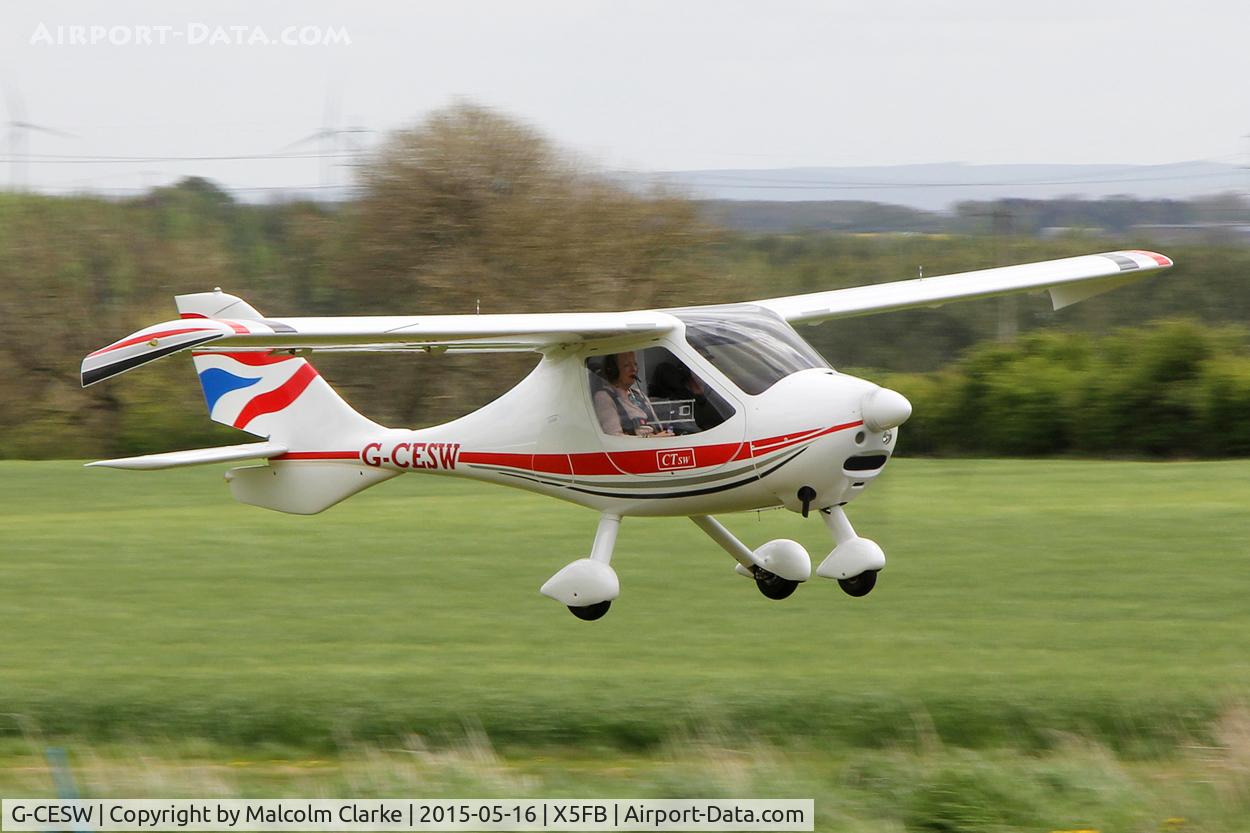 G-CESW, 2007 Flight Design CTSW C/N 8296, Flight Design CTSW at the opening of Fishburn Airfield's new clubhouse, May 16th 2015.