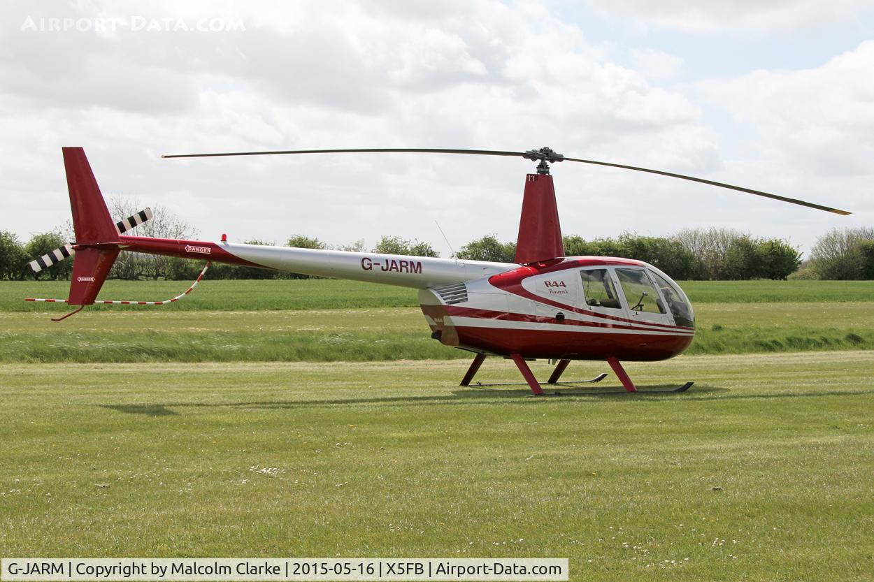 G-JARM, 2006 Robinson R44 Raven I C/N 1620, Robinson R44 Raven I at the opening of Fishburn Airfield's new clubhouse, May 16th 2015.