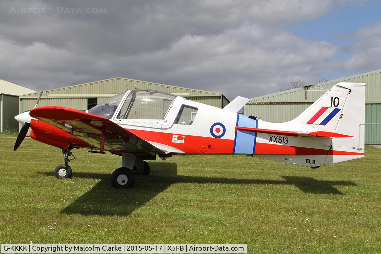 G-KKKK, 1973 Scottish Aviation Bulldog T.1 C/N BH120/199, Scottish Aviation Bulldog T.1 at the opening of Fishburn Airfield's new clubhouse, May 17th 2015.