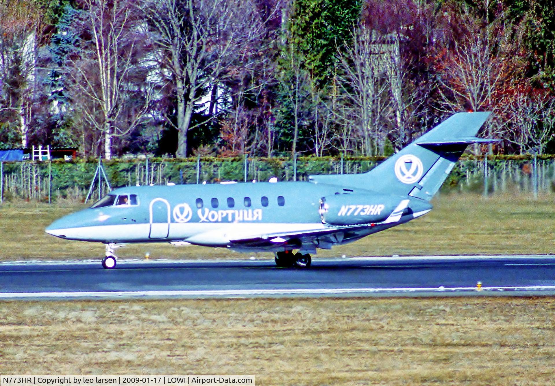 N773HR, 2007 Hawker Beechcraft Hawker 850XP C/N 258836, Innsbruck 17.1.09