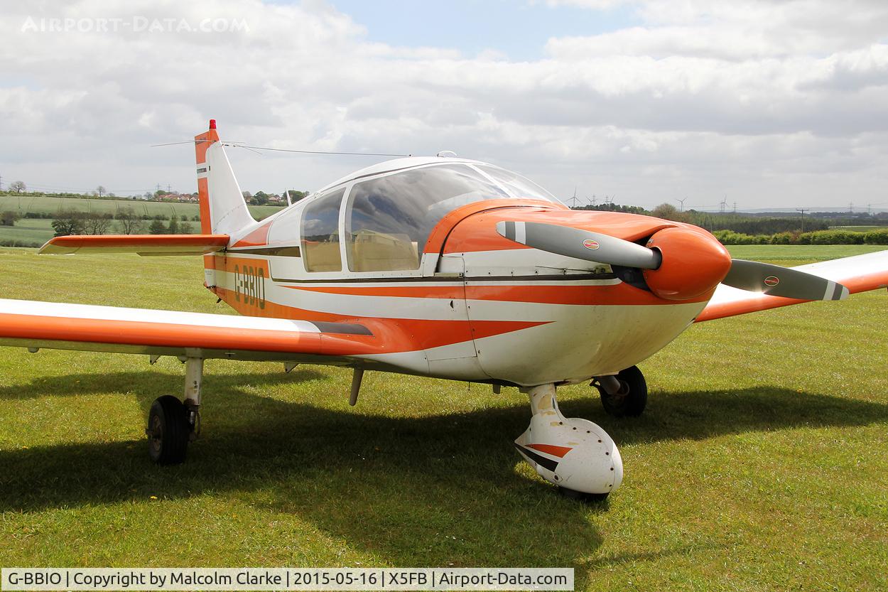 G-BBIO, 1973 Robin HR-100-210 Safari C/N 178, Robin HR-100-210 Safari at the opening of Fishburn Airfield's new clubhouse, May 16th 2015.