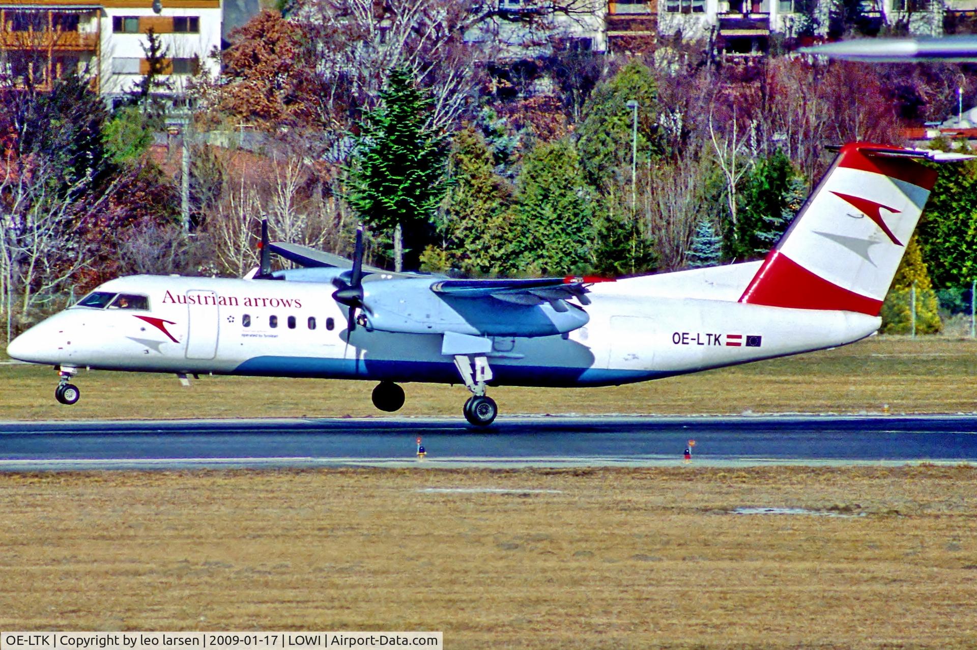 OE-LTK, 1997 De Havilland Canada DHC-8-314Q Dash 8 C/N 483, Innsbruck 17.1.09