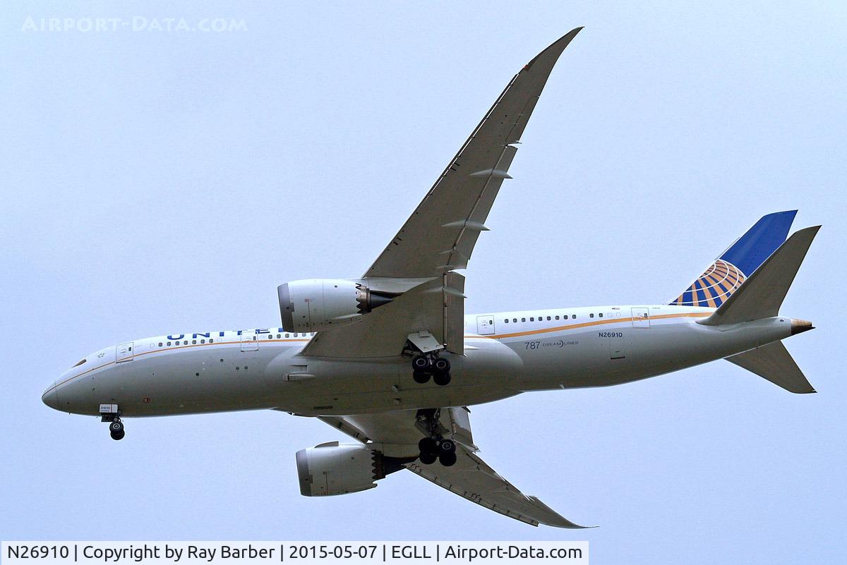 N26910, 2014 Boeing 787-8 Dreamliner C/N 34826, Boeing 787-8 Dreamliner [34826] (United Airlines) Home~G 07/05/2015. On approach 27R.