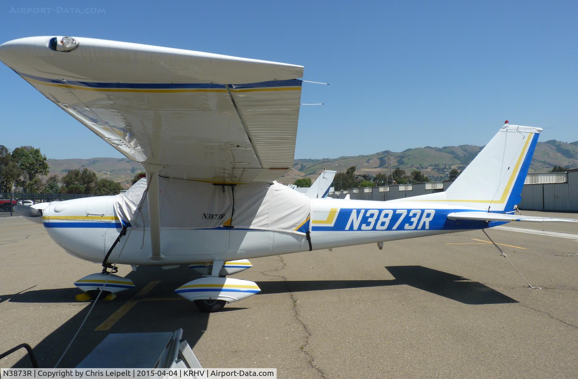 N3873R, 1966 Cessna 172H C/N 17255373, A local 1966 Cessna 172H at its tiedown at Reid Hillview Airport, CA.