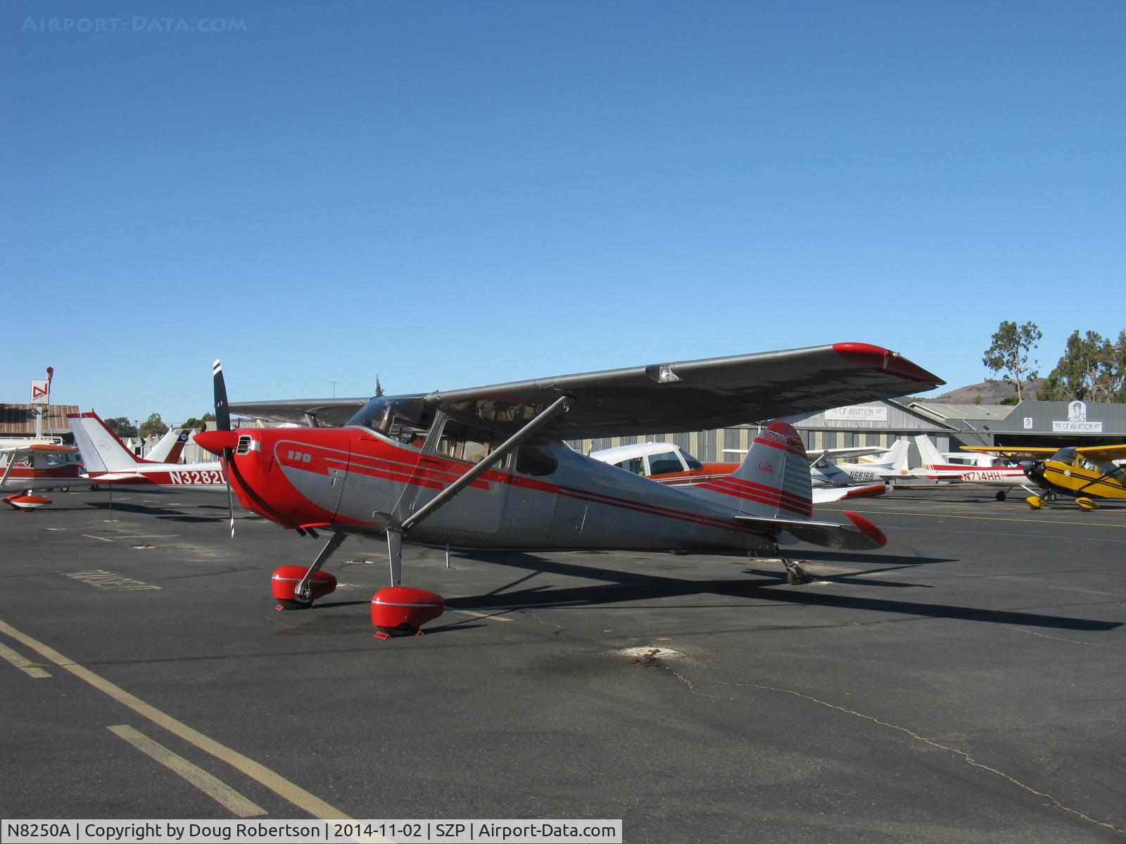 N8250A, 1952 Cessna 170B C/N 25102, 1952 Cessna 170B, Continental C-145-2 145 Hp 6 cylinder