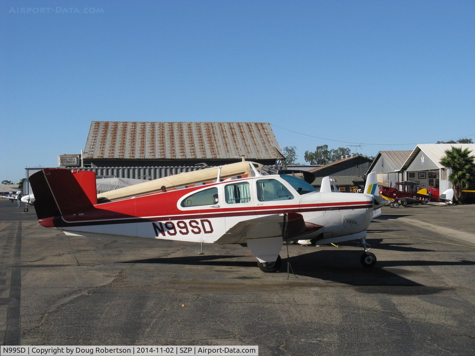 N99SD, 1961 Beech N35 Bonanza C/N D-6672, 1961 Beech N35 BONANZA, Continental IO-470-N 260 Hp, gross weight increase to 3,125 lbs. New, larger third window added. 280 N35 models produced.